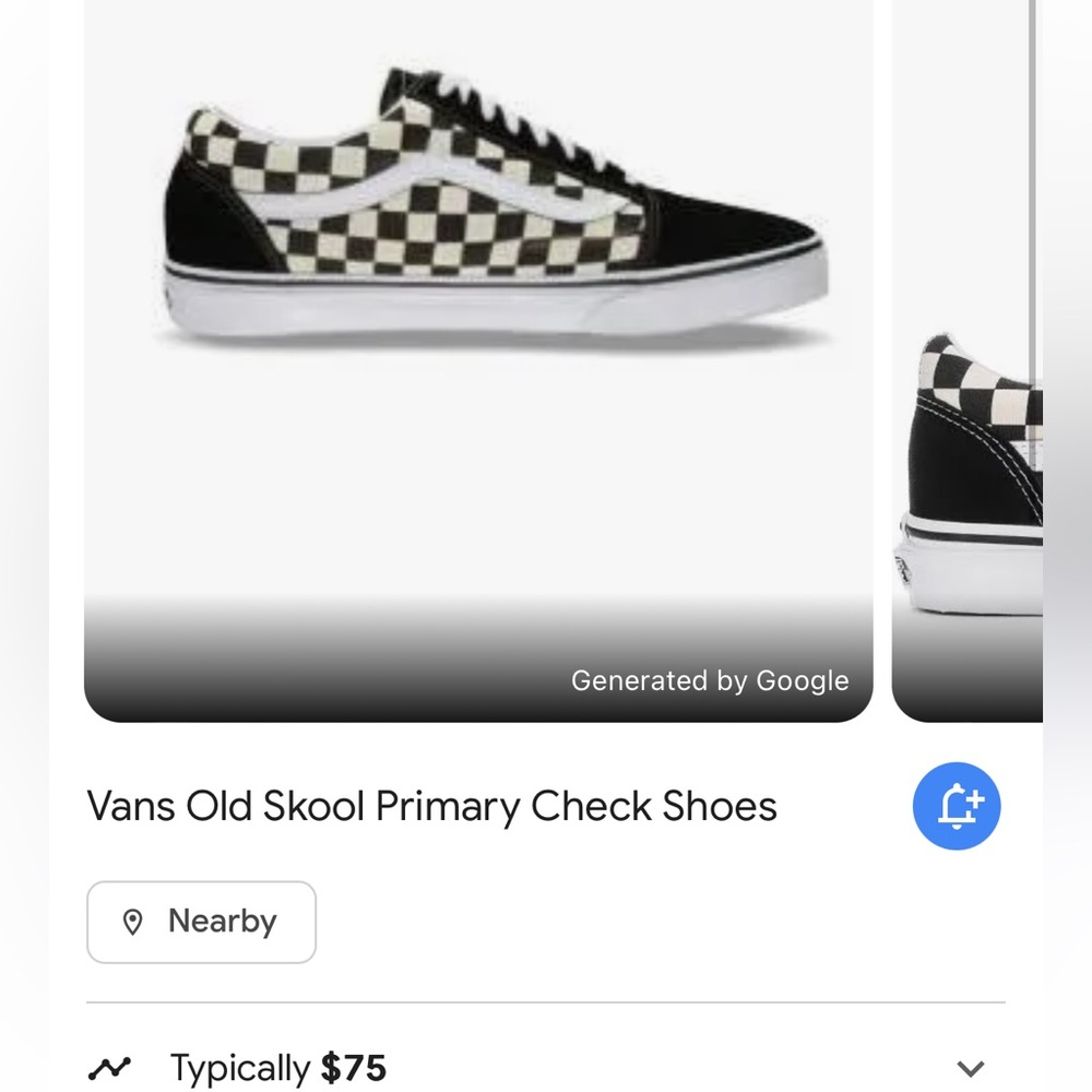 Vans Old Skool checkerboard shoes
